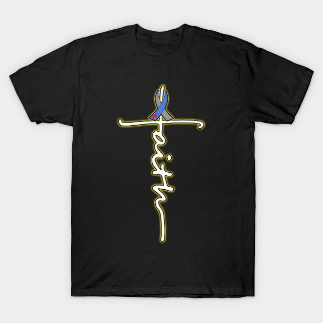 Faith ChristianJesus Diabetes Awareness T-Shirt by HomerNewbergereq